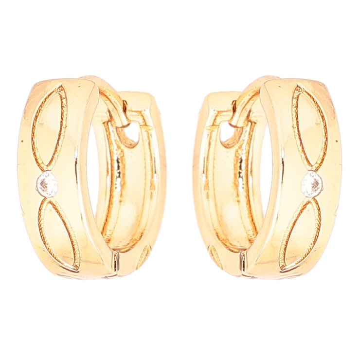 Сережки Xuping Позолота 18K колечка «Декоративний візерунок» фото №15 Сережки Xuping Позолота 18K колечка «Декоративний візерунок» фото №15