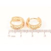 Сережки Xuping Позолота 18K колечка «Декоративний візерунок» фото №2 Сережки Xuping Позолота 18K колечка «Декоративний візерунок» фото №2