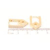 Сережки Xuping Позолота 18K колечка «Доріжки кристалів» фото №2
