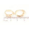 Серьги Xuping Позолота 18K колечки Кристальные вставки сзади фото №3 Серьги Xuping Позолота 18K колечки Кристальные вставки сзади фото №3