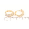 Серьги Xuping Позолота 18K колечки Декоративный узор с инкрустацией кристаллами фото №2