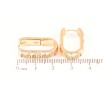 Серьги Xuping Позолота 18K колечки Декоративный узор с кристаллами фото №2 Серьги Xuping Позолота 18K колечки Декоративный узор с кристаллами фото №2