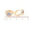 Серьги Xuping Позолота 18K колечки Инкрустация кристаллами фото №2