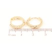 Сережки Xuping Позолота 18K колечка «Декоративний візерунок» фото №2 Сережки Xuping Позолота 18K колечка «Декоративний візерунок» фото №2