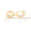 Сережки Xuping Позолота 18K колечка «Декоративний візерунок» фото №2 Сережки Xuping Позолота 18K колечка «Декоративний візерунок» фото №2