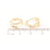 Серьги Xuping Позолота 18K колечки Узор с жемчужинами фото №2