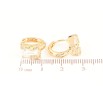 Сережки Xuping Позолота 18K колечка «Райдужні кристали» фото №2 Сережки Xuping Позолота 18K колечка «Райдужні кристали» фото №2
