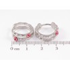Сережки Xuping колір Родій з кристалами Swarovski колечка «Візерунок із кристалами Rose» фото №2 Сережки Xuping колір Родій з кристалами Swarovski колечка «Візерунок із кристалами Rose» фото №2