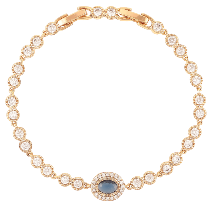 Браслет Xuping Позолота 18K «Інкрустація кристалами» довжина з доп.замком 17.5,19.5см х 4-9мм фото №12