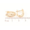 Сережки Xuping Позолота 18K англійський замок «Візерунок з кристалами» фото №2 Сережки Xuping Позолота 18K англійський замок «Візерунок з кристалами» фото №2