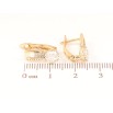 Сережки Xuping Позолота 18K англійський замок «Візерунок з шестигранним кристалом» фото №2 Сережки Xuping Позолота 18K англійський замок «Візерунок з шестигранним кристалом» фото №2