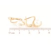 Сережки Xuping Позолота 18K англійський замок «Перлини на дужках» фото №2