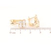 Сережки Xuping Позолота 18K англійський замок «Візерунок з кристалами» фото №2 Сережки Xuping Позолота 18K англійський замок «Візерунок з кристалами» фото №2