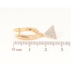 Серьги Xuping Позолота 18K английский замок Треугольные подвески с кристаллами фото №2 Серьги Xuping Позолота 18K английский замок Треугольные подвески с кристаллами фото №2