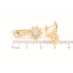 Сережки Xuping Позолота 18K англійський замок «Квіточки» фото №2 Сережки Xuping Позолота 18K англійський замок «Квіточки» фото №2