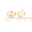 Сережки Xuping Позолота 18K англійський замок «Овали з кристалами» фото №2 Сережки Xuping Позолота 18K англійський замок «Овали з кристалами» фото №2