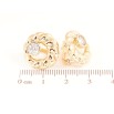 Сережки Xuping Позолота 18K англійський замок «Колечка з кристалами» фото №2 Сережки Xuping Позолота 18K англійський замок «Колечка з кристалами» фото №2