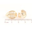 Сережки Xuping Позолота 18K англійський замок «Крапельки з кристалами» фото №2 Сережки Xuping Позолота 18K англійський замок «Крапельки з кристалами» фото №2