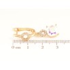 Серьги Xuping Позолота 18K английский замок Подвески с радужными кристаллами фото №2 Серьги Xuping Позолота 18K английский замок Подвески с радужными кристаллами фото №2