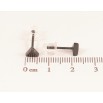 Сережки Xuping TTM Stainless Steel кераміка пусети «Чорні трикутники» 6х6мм фото №2