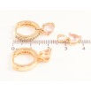Набор Xuping M&L Цвет 18K Серьги Кулон Розовые кристальные сердечки фото №2
