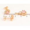 Набор Xuping M&L Цвет 18K Серьги Кулон Узор с розовым кристаллом фото №2 Набор Xuping M&L Цвет 18K Серьги Кулон Узор с розовым кристаллом фото №2