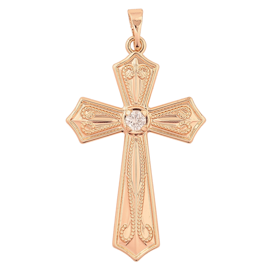 Кулон Xuping M&L Цвет 18K Крест с кристаллом для цепочки до 5мм фото №1 Кулон Xuping M&L Цвет 18K Крест с кристаллом для цепочки до 5мм фото №1