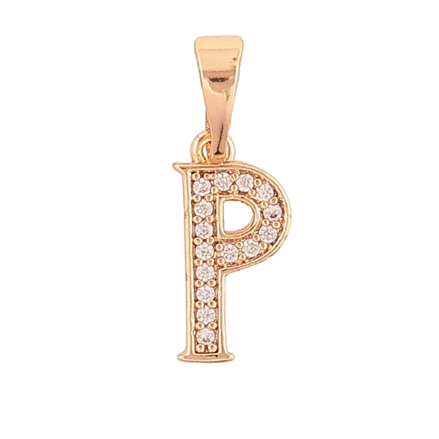Кулон Xuping M&L Колір 18K Літера P для ланцюжка до 5мм фото №1 Кулон Xuping M&L Колір 18K Літера P для ланцюжка до 5мм фото №1