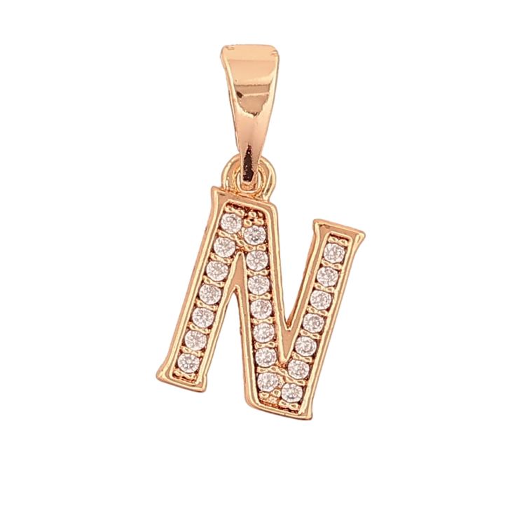 Кулон Xuping M&L Цвет 18K Буква N для цепочки до 5мм фото №2 Кулон Xuping M&L Цвет 18K Буква N для цепочки до 5мм фото №2