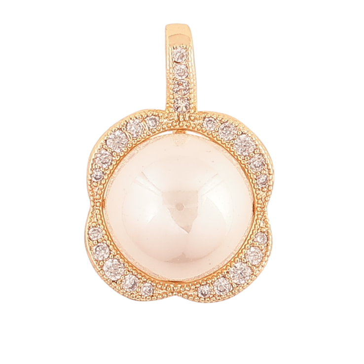 Кулон Xuping M&L Колір 18K Перлинна квітка» для ланцюжка до 4 мм фото №5