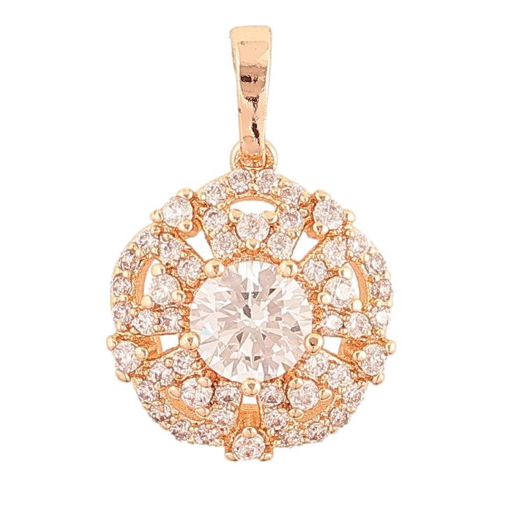 Кулон Xuping M&L Колір 18K Кришталева квітка» для ланцюжка до 5мм фото №8