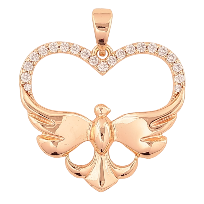 Кулон Xuping M&L Колір 18K Сердечко з птахом» для ланцюжка до 5мм фото №17 Кулон Xuping M&L Колір 18K Сердечко з птахом» для ланцюжка до 5мм фото №17