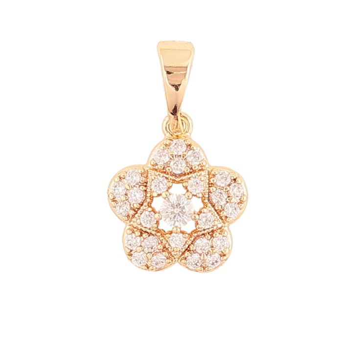 Кулон Xuping M&L Колір 18K Кришталева квіточка» для ланцюжка до 5мм фото №14