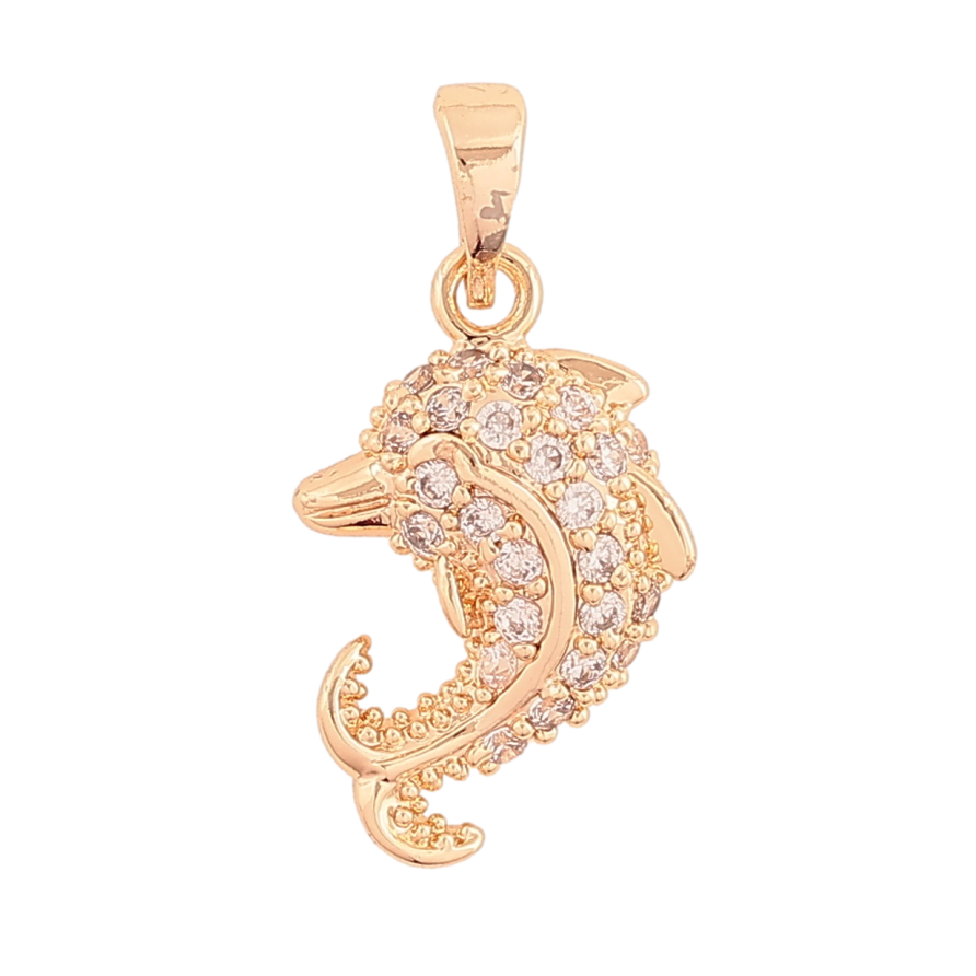 Кулон Xuping M&L Колір 18K Дельфін» для ланцюжка до 5мм фото №1 Кулон Xuping M&L Колір 18K Дельфін» для ланцюжка до 5мм фото №1