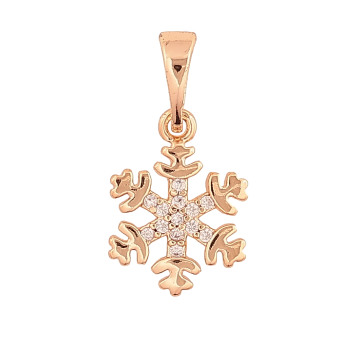 Кулон Xuping M&L Цвет 18K Снежинка для цепочки до 5мм фото №1 Кулон Xuping M&L Цвет 18K Снежинка для цепочки до 5мм фото №1