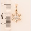 Кулон Xuping M&L Колір 18K Сніжинка» для ланцюжка до 5мм фото №2 Кулон Xuping M&L Колір 18K Сніжинка» для ланцюжка до 5мм фото №2