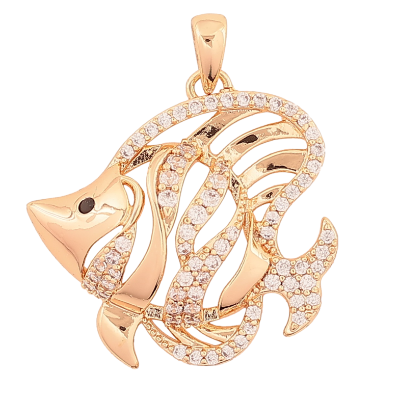 Кулон Xuping M&L Колір 18K Рибка» для ланцюжка до 3мм фото №2 Кулон Xuping M&L Колір 18K Рибка» для ланцюжка до 3мм фото №2