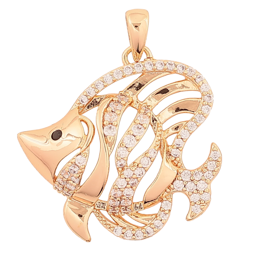 Кулон Xuping M&L Колір 18K Рибка» для ланцюжка до 3мм фото №1 Кулон Xuping M&L Колір 18K Рибка» для ланцюжка до 3мм фото №1