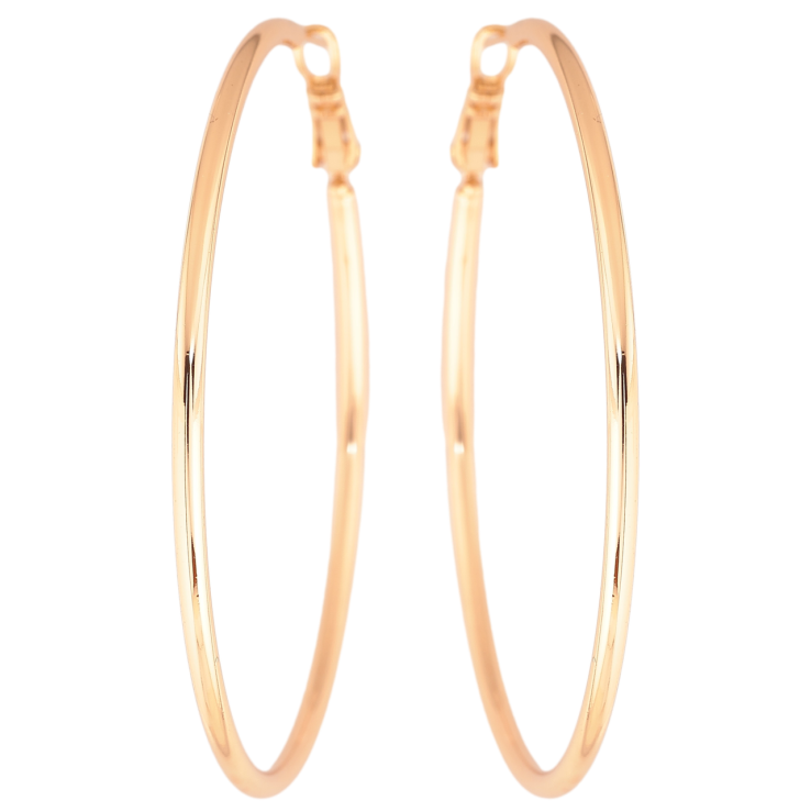 Сережки Xuping Позолота 18K кільця (конго) «Класика» ø 5.5см фото №24