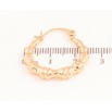 Серьги Xuping Позолота 18K кольца (конго) Декоративный узор ø 2.5см фото №2 Серьги Xuping Позолота 18K кольца (конго) Декоративный узор ø 2.5см фото №2