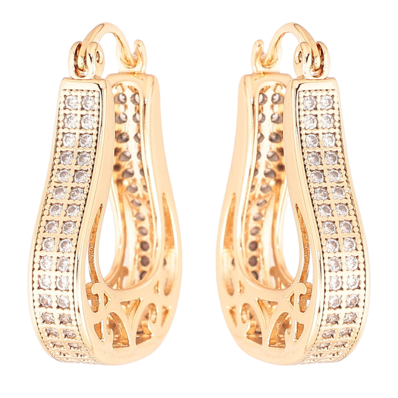 Сережки Xuping Позолота 18K замок-шпилька «Інкрустація кристалами» фото №20