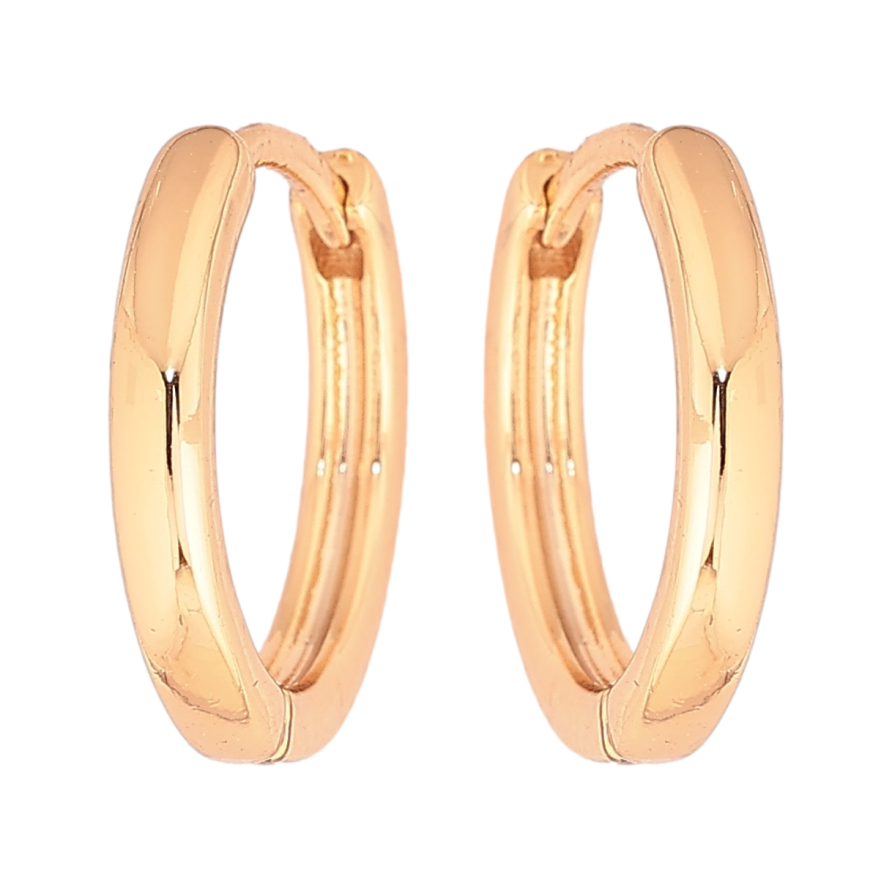 Серьги Xuping Позолота 18K колечки Классика, шир. 2мм ø 15мм фото №1 Серьги Xuping Позолота 18K колечки Классика, шир. 2мм ø 15мм фото №1