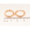 Серьги Xuping Позолота 18K колечки Классика, шир. 2мм ø 15мм фото №2 Серьги Xuping Позолота 18K колечки Классика, шир. 2мм ø 15мм фото №2