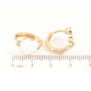 Сережки Xuping Позолота 18K колечка Сердечка з білою емаллю» фото №2
