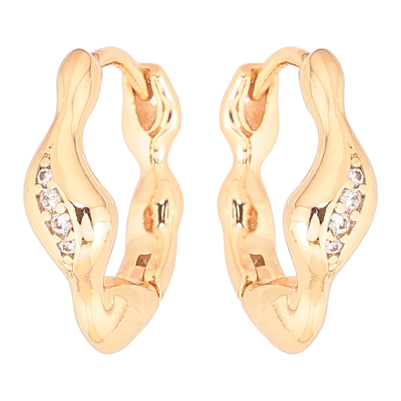 Сережки Xuping Позолота 18K колечка Декоративний візерунок» фото №1 Сережки Xuping Позолота 18K колечка Декоративний візерунок» фото №1