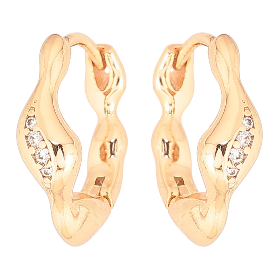 Сережки Xuping Позолота 18K колечка Декоративний візерунок» фото №1 Сережки Xuping Позолота 18K колечка Декоративний візерунок» фото №1