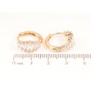 Сережки Xuping Позолота 18K колечка Доріжки кристалів» фото №2 Сережки Xuping Позолота 18K колечка Доріжки кристалів» фото №2