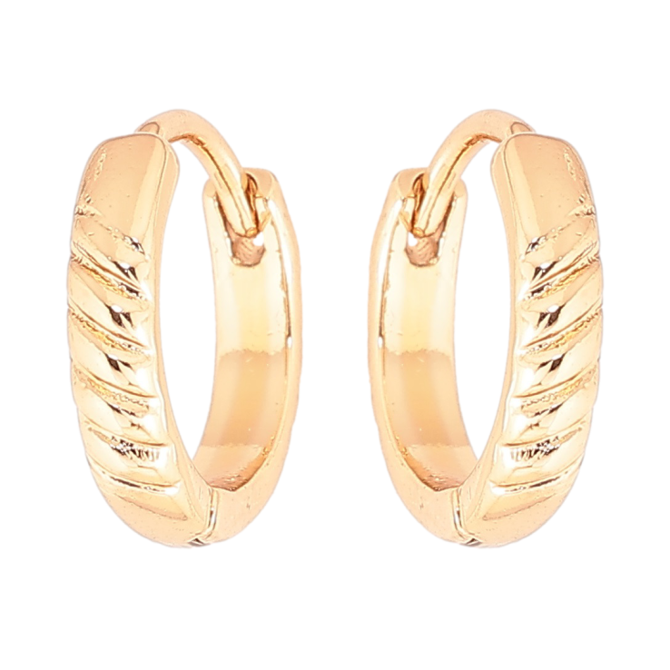 Сережки Xuping Позолота 18K колечка Декоративний візерунок» фото №16