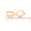 Серьги Xuping Позолота 18K колечки Узор с кристаллом фото №2 Серьги Xuping Позолота 18K колечки Узор с кристаллом фото №2