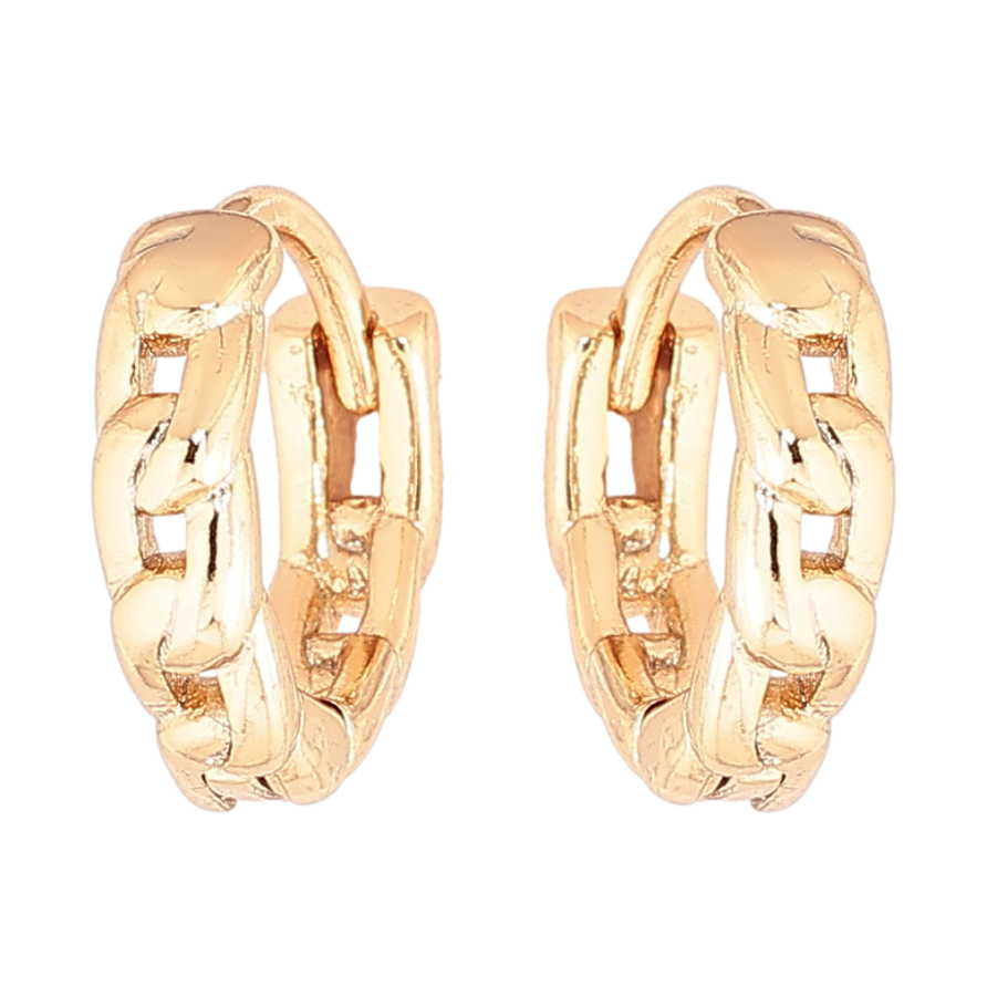Серьги Xuping Позолота 18K колечки Узор цепочка фото №1 Серьги Xuping Позолота 18K колечки Узор цепочка фото №1